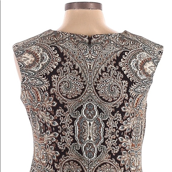 Studio One New York Paisley Sheath A line dress - size 6 - Picture 6 of 7